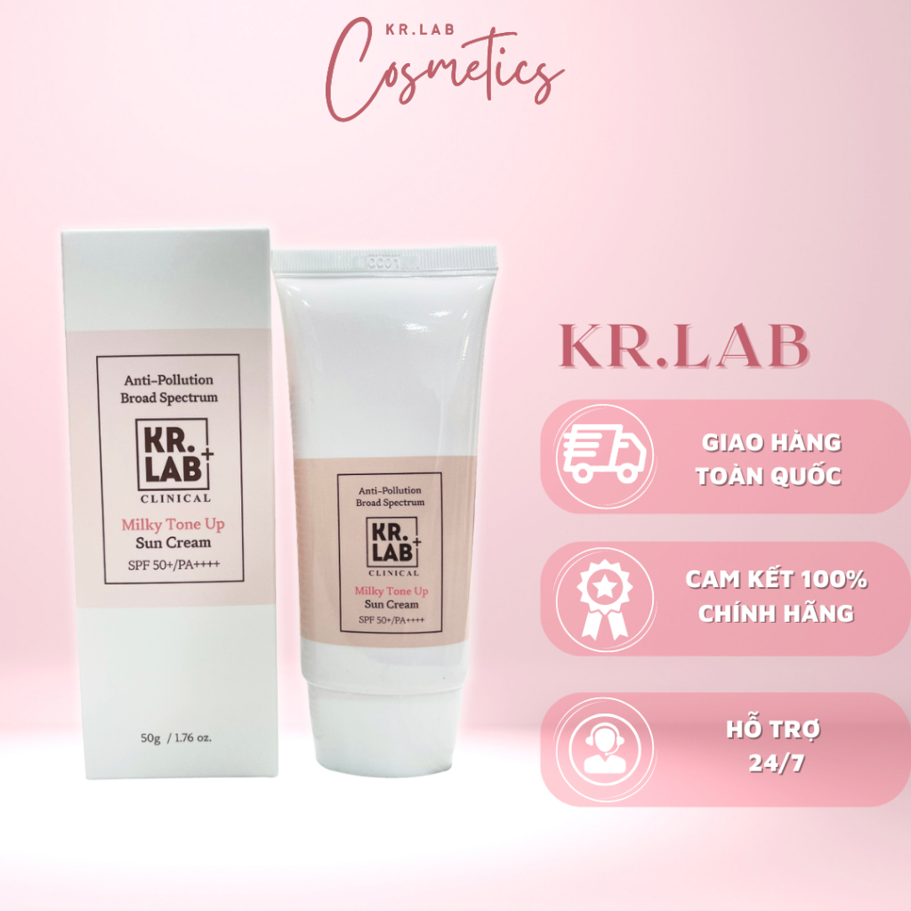 Kem chống nắng Rose De Seoul + Kr.Lab 🔥 AUTHENTIC 100% 🔥 chống nắng, dưỡng da trắng sáng - 50ml