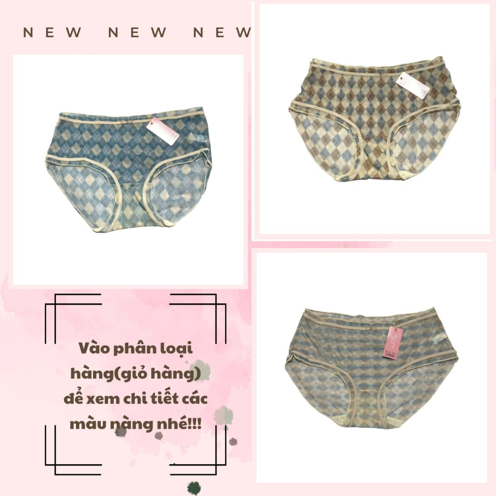 Set 6 Quần lót nữ cotton sexy xuyên thấu gợi cảm Freesize 40-60kg Nội Y Nữ | BigBuy360 - bigbuy360.vn