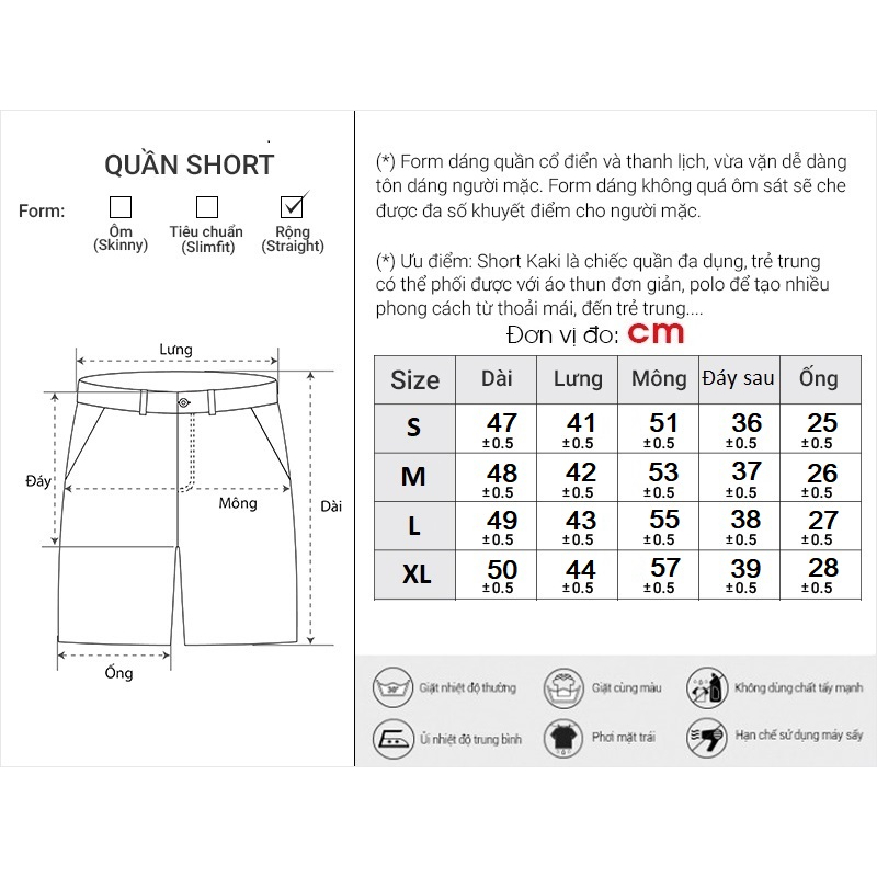 Quần Short KaKi Nam Đơn Giản Thời Trang Thương Hiệu Y2010 The Style Of No Style 40 21103 |YaMe|