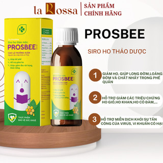 Siro ho thảo dược prosbee ong mật giúp bổ phế, giảm ho,đờm, viêm họng, viêm phế quản dành cho trẻ em