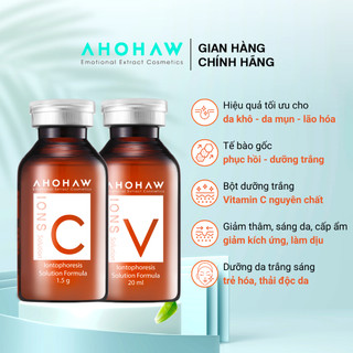 Combo Làm Trắng Cấp Tốc Vitamin Ions C & Ions V