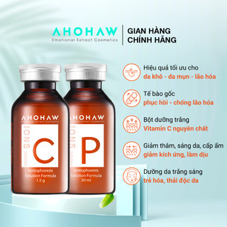 Combo Chống Lão Hóa AHOHAW Ions P & Vitamin Ions C