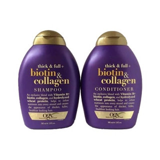 Dầu gội đầu và dầu xả OGX Thick & full + biotin & collagen 385ml