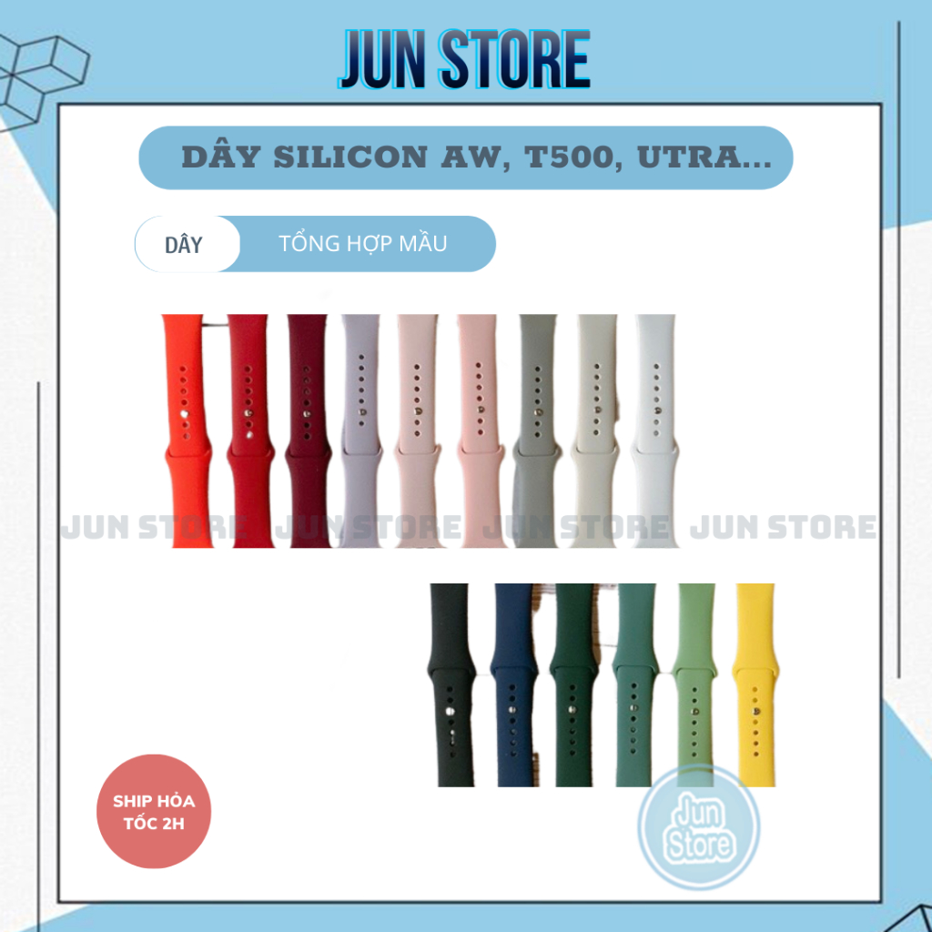 Dây cao su thể thao cao cấp chống bẩn dành cho A.W Ultra và Series 8 7 SE 6 5 4 3 2 1 38mm 40mm 41mm 42mm 44mm 45mm 49mm