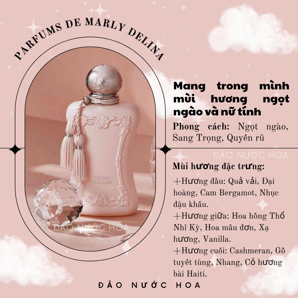 Nước hoa De Marly Delina hot trend nước hoa sang trọng thu hút đảo nước hoa - A38