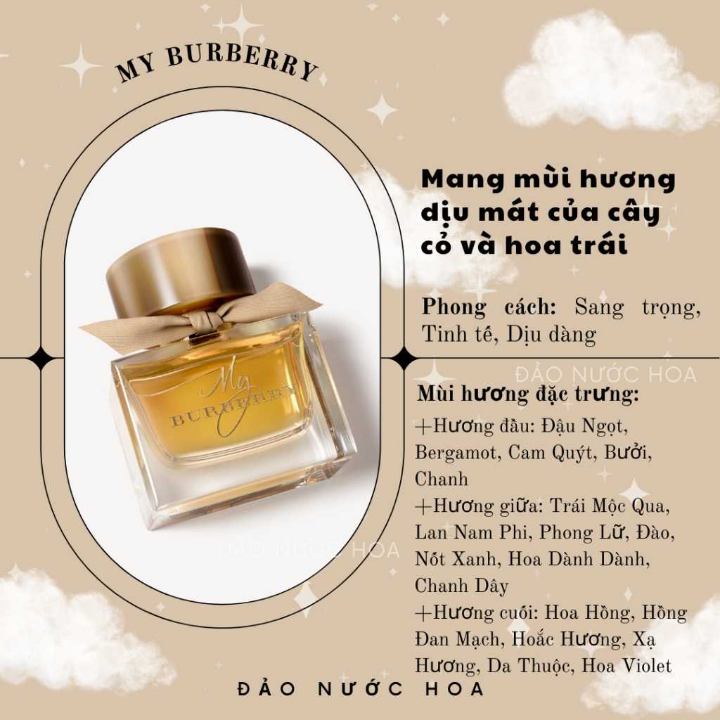 Nước hoa My Bu.rberry hàng xịn thơm ngát nước hoa tinh tế dịu dàng đảo nước hoa -  A41