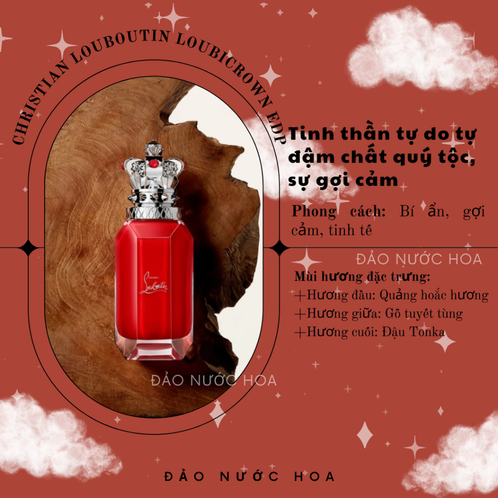Nước hoa Louboutin Loubicrown EDP nước hoa sale hương hoa quả bí ẩn đảo nước hoa - A55