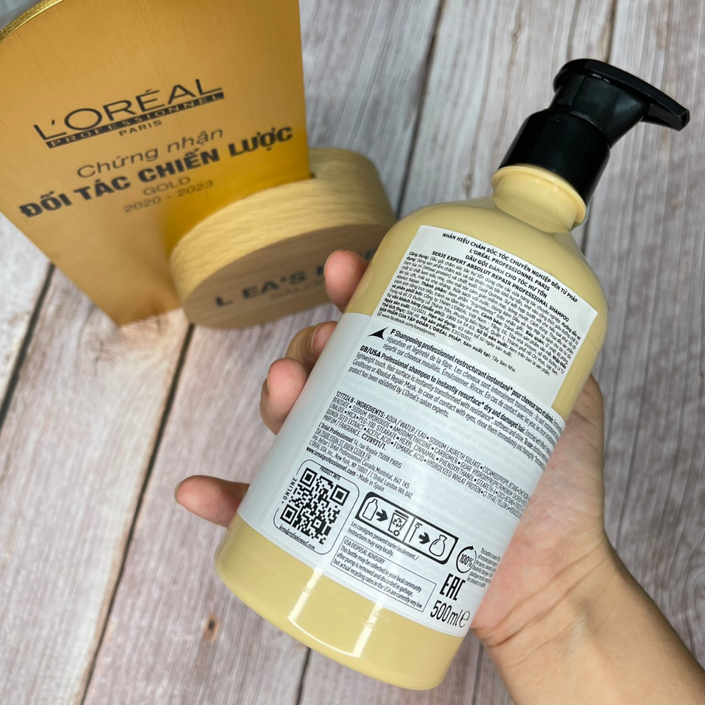 Dầu gội phục hồi tóc dành cho tóc hư tổn LOREAL shampoo