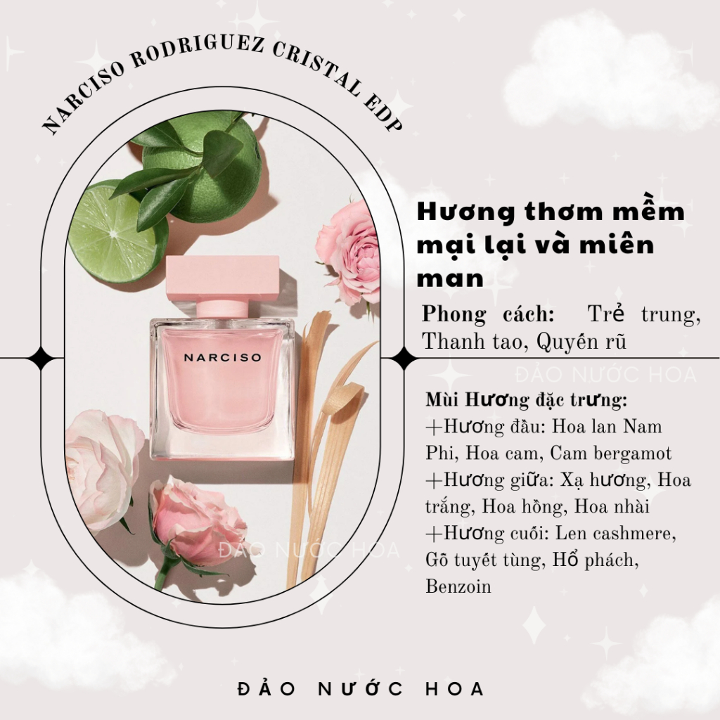 Nước hoa chiết narciso be, hồng lùn 10ml siêu sale nước hoa nữ mềm mại nhẹ nhàng ngọt ngào đảo nước hoa - A8