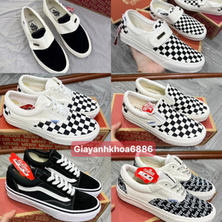 Các mẫu  Van Dán Nam Nữ, Giày Van Dán Đen Trắng cao cấp dành cho mọi lứa tuổi