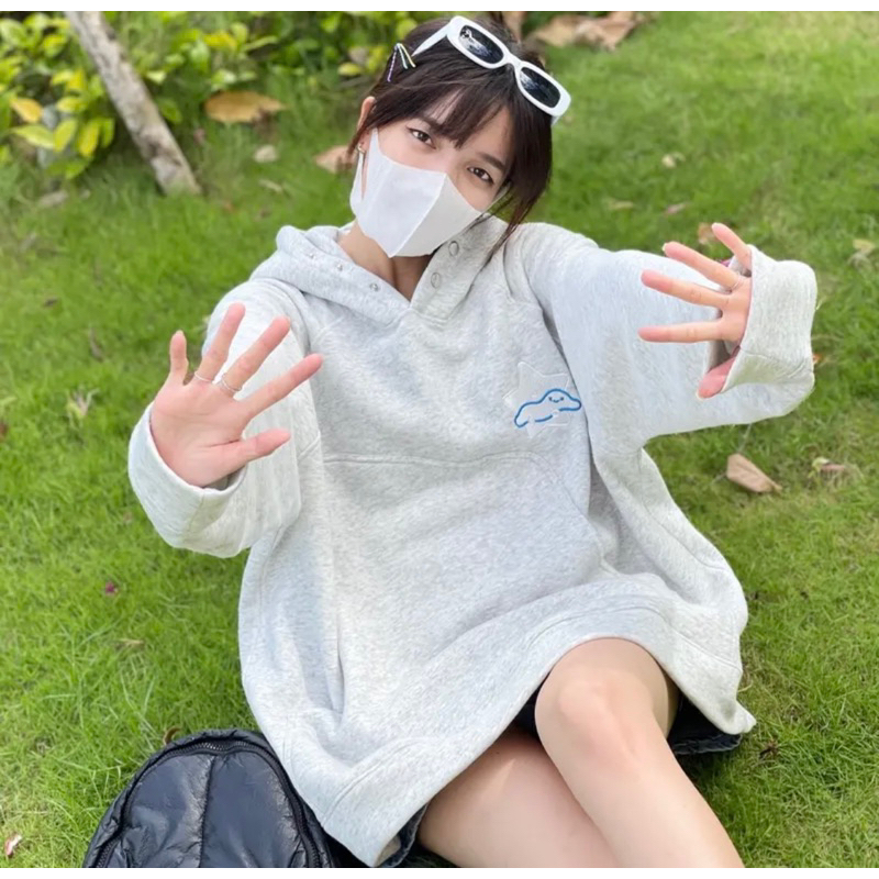 Pass hoodie xám ngôi sao size L