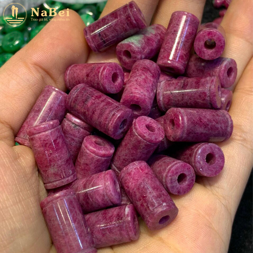 Charm Lu Thống Đá Aquamarine Tự Nhiên Mix Vòng Tay Cho Nam Nữ NB97 - Phong Thuỷ NaBei Store