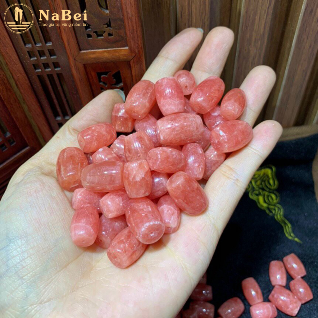 Charm Lu Thống Đá Aquamarine Tự Nhiên Mix Vòng Tay Cho Nam Nữ NB97 - Phong Thuỷ NaBei Store