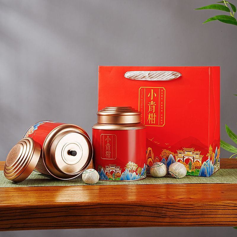 Trà Phổ Nhĩ Quýt Tiểu Thanh Cam Hộp Quà Sang Trọng Loại Cao Cấp 500g