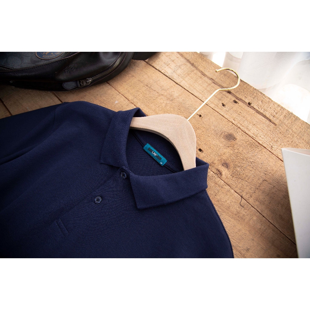 Áo Polo nam có cổ basic LAB+ COTTONLAB vải cá mập cotton, nam tính, chỉn chu, sang trọng