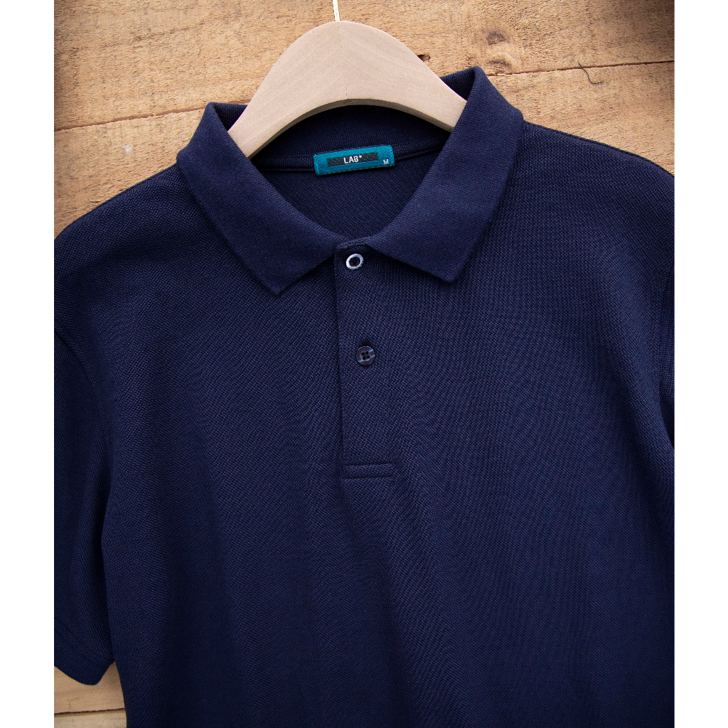 Áo Polo nam có cổ basic LAB+ COTTONLAB vải cá mập cotton, nam tính, chỉn chu, sang trọng
