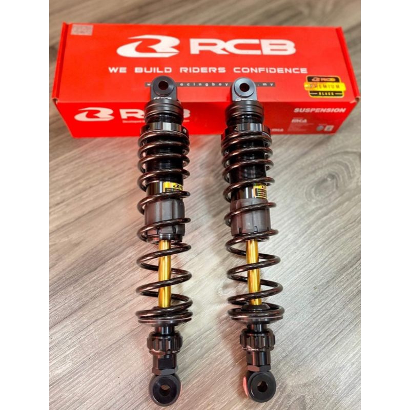 Phuộc RCB Mẫu S2 - Đen Ty Vàng có tăng chỉnh, BH 12 tháng