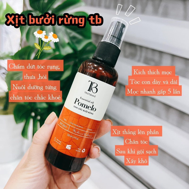 Tinh Dầu Bưởi Rừng TB D'abord 120ml ngăn ngừa rụng tóc và kích mọc tóc