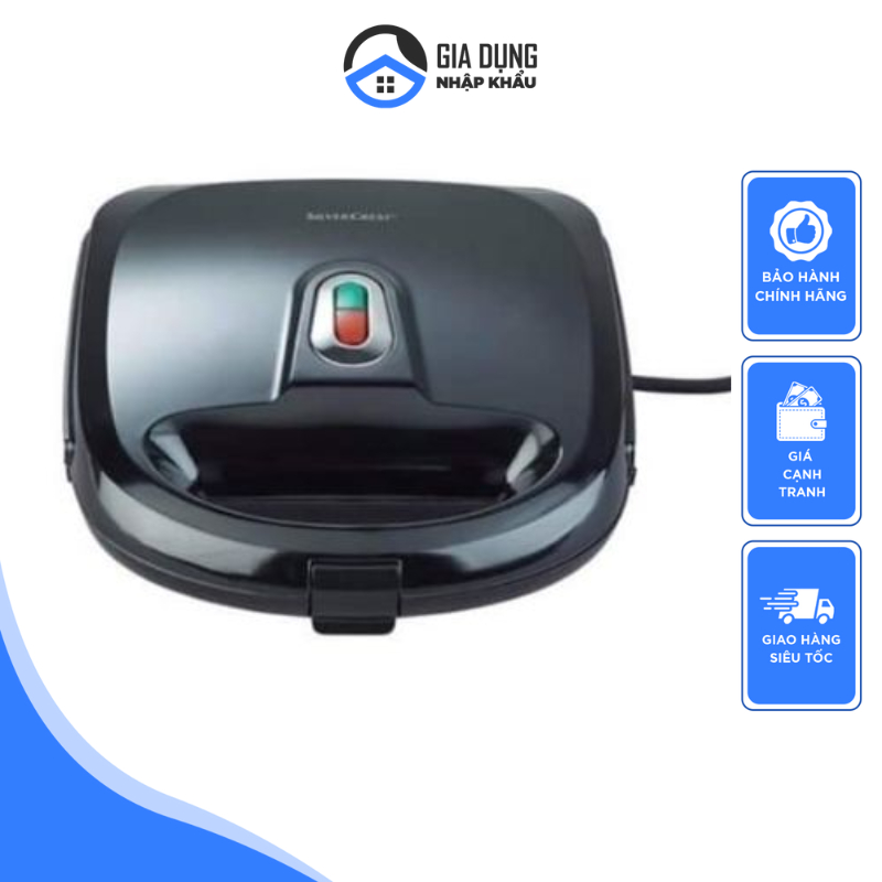 Máy Kẹp Bánh Mì SILVERCREST SSWM 700B1, Máy Nướng Bánh Sandwich 2 Ngăn, Khay Chống Dính, Nhập Đức, BH 12 Tháng
