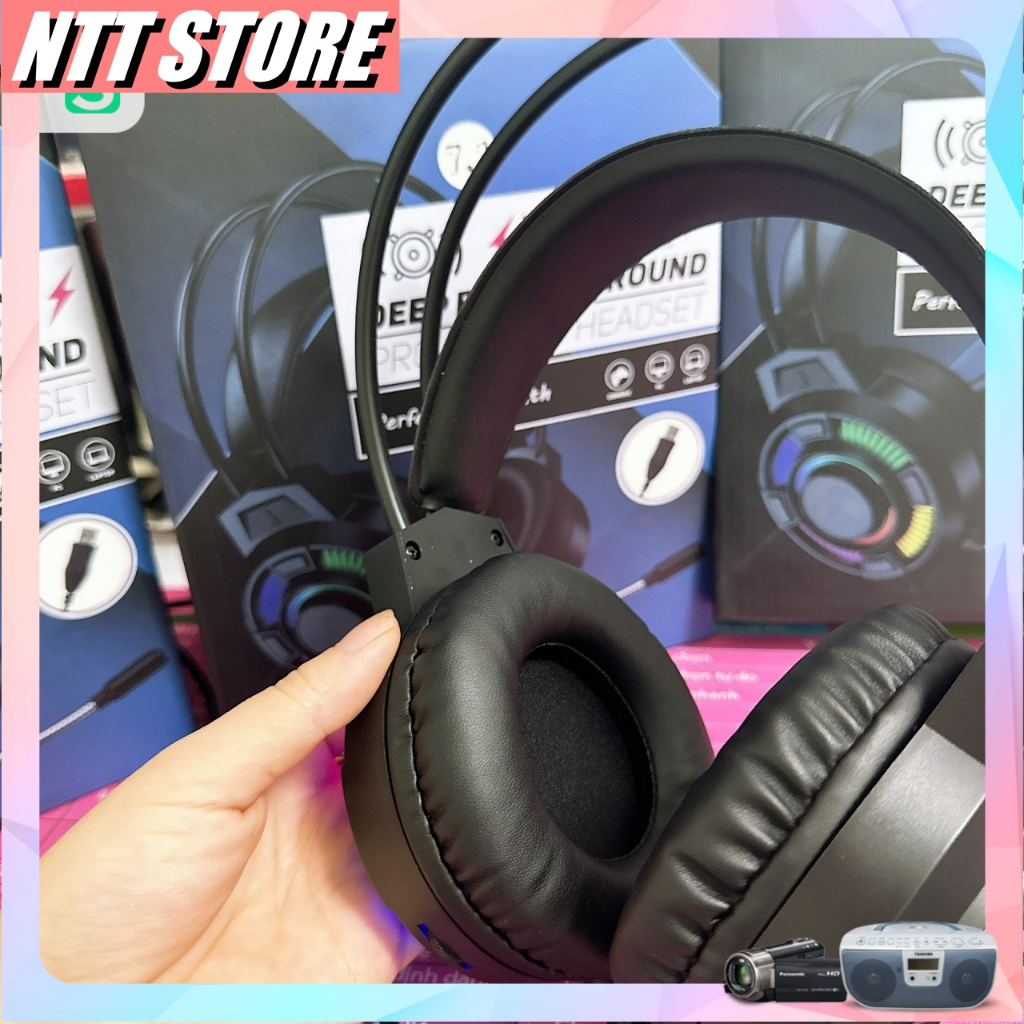 Tai Nghe Game có Mic chụp tai M81 âm bass cực to bảo hành 12 tháng - NTT Shop