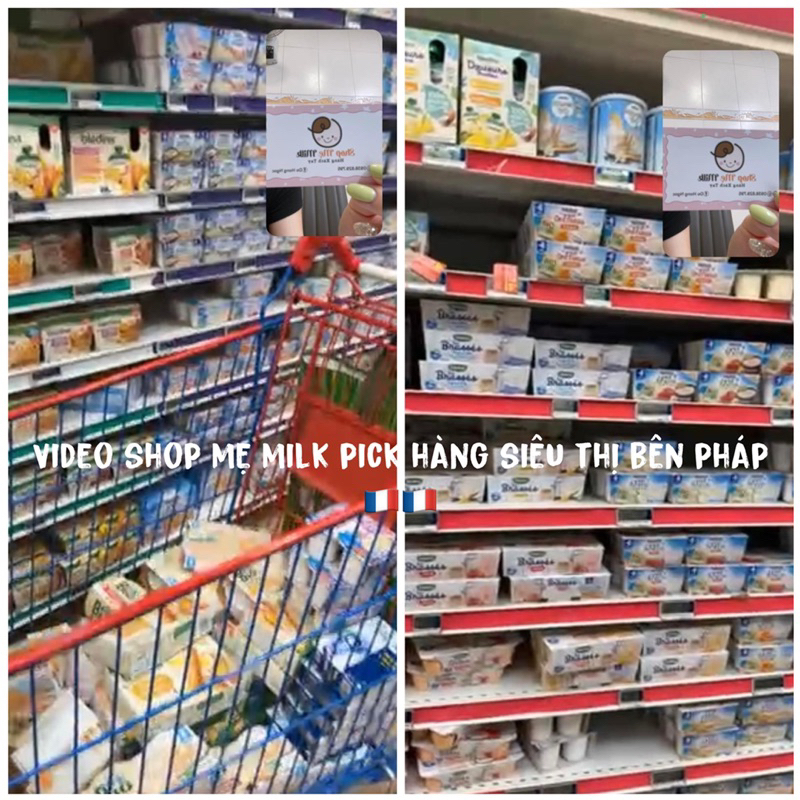 Sữa chua dừa Bledina cho bé dị ứng đạm bò & bdn Lactose 🥥🍌🛒Hàng air Pháp tặng quà 🎁