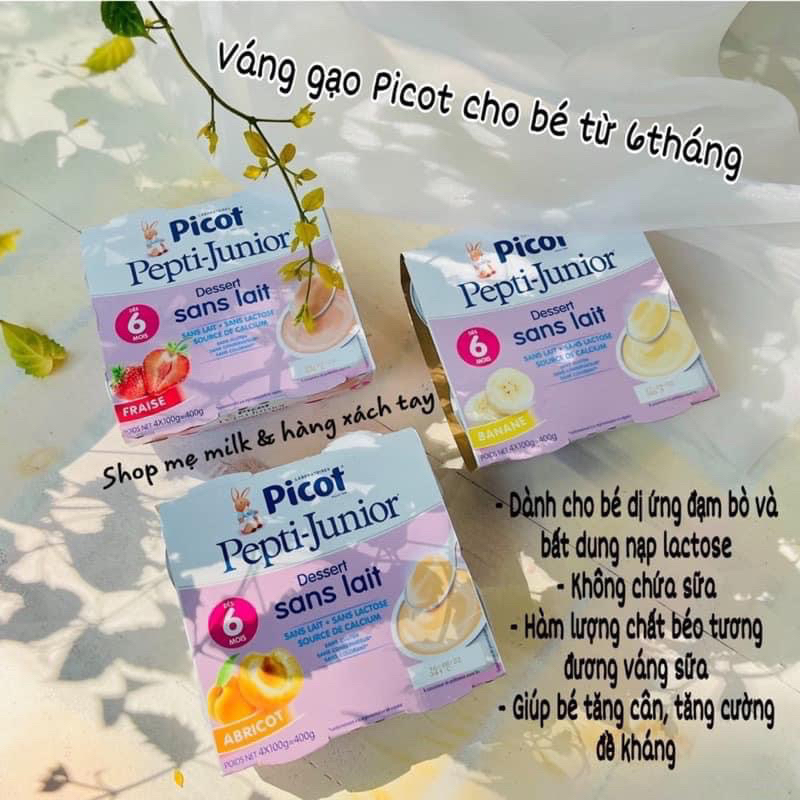 Sữa chua dừa Bledina cho bé dị ứng đạm bò & bdn Lactose 🥥🍌🛒Hàng air Pháp tặng quà 🎁