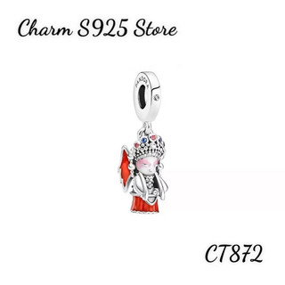 Charm pan ale treo búp bê kinh kịch bạc s925 thuần khiết hàng cao cấp
