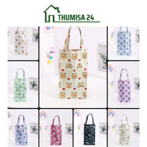 Túi đựng ly túi đựng bình giữ nhiệt họa tiết dễ thương