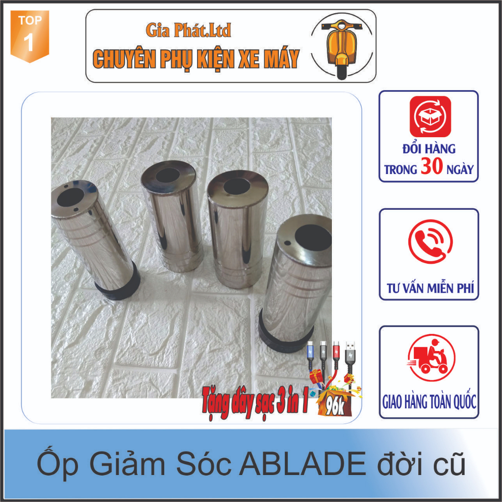 Vỏ phuộc giảm sóc xe Airblade đời 2008 - 2010, Wave A100 - RS -S100 -488z. - [ Tặng dây sạc 3in1 xịn]