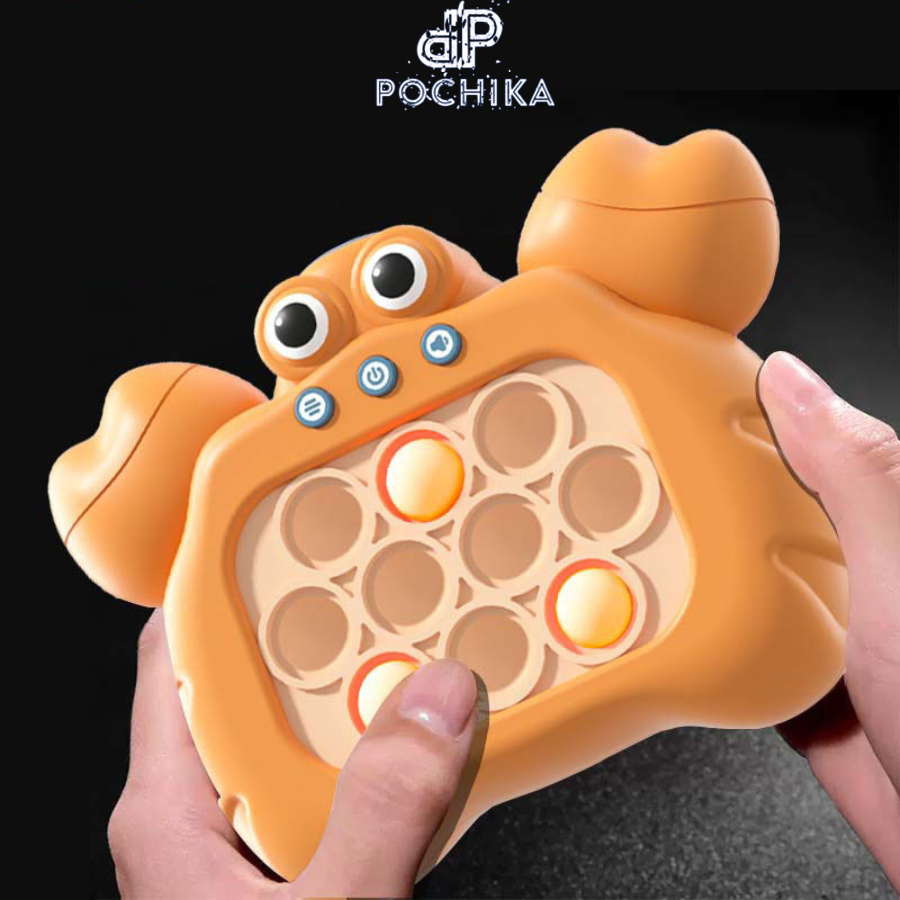 Pop it điện tử xả stress hình Cua theo nhạc Tiếng Anh - Đồ chơi Fidget Toy giải trí rèn luyện tập trung, phản xạ cho bé
