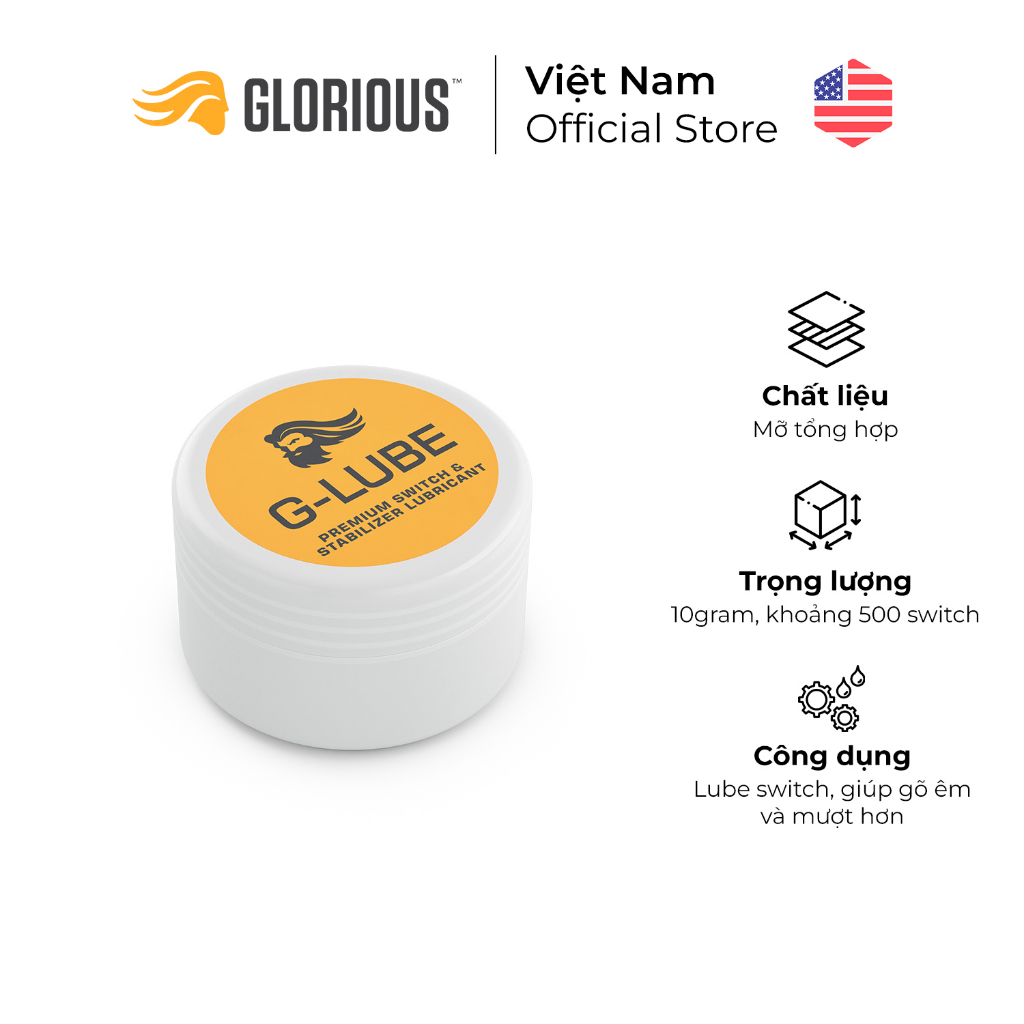 Dầu Lube để lube Switch Và Stabilizer Glorious G-Lube (10g) - Hàng Chính Hãng