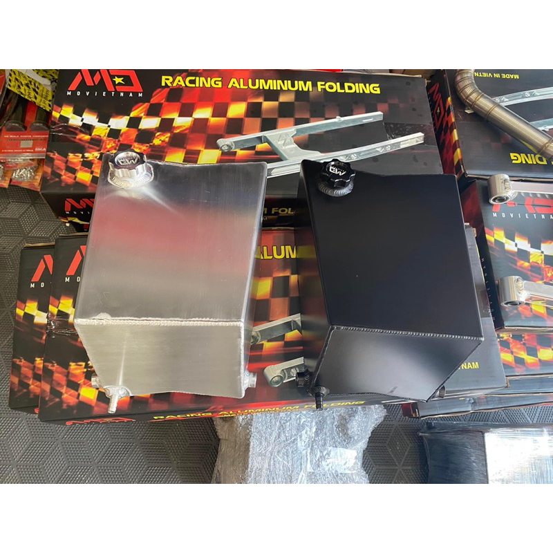 Thùng Xăng Nhôm MD Có 2 Màu Bạc / Đen Gắn Được Mọi Loại Xe