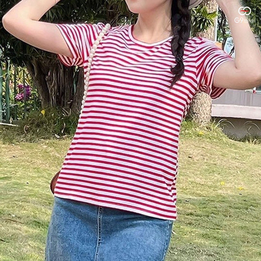 Áo thun kẻ ngang G9moza basic thoáng mát, mềm mại