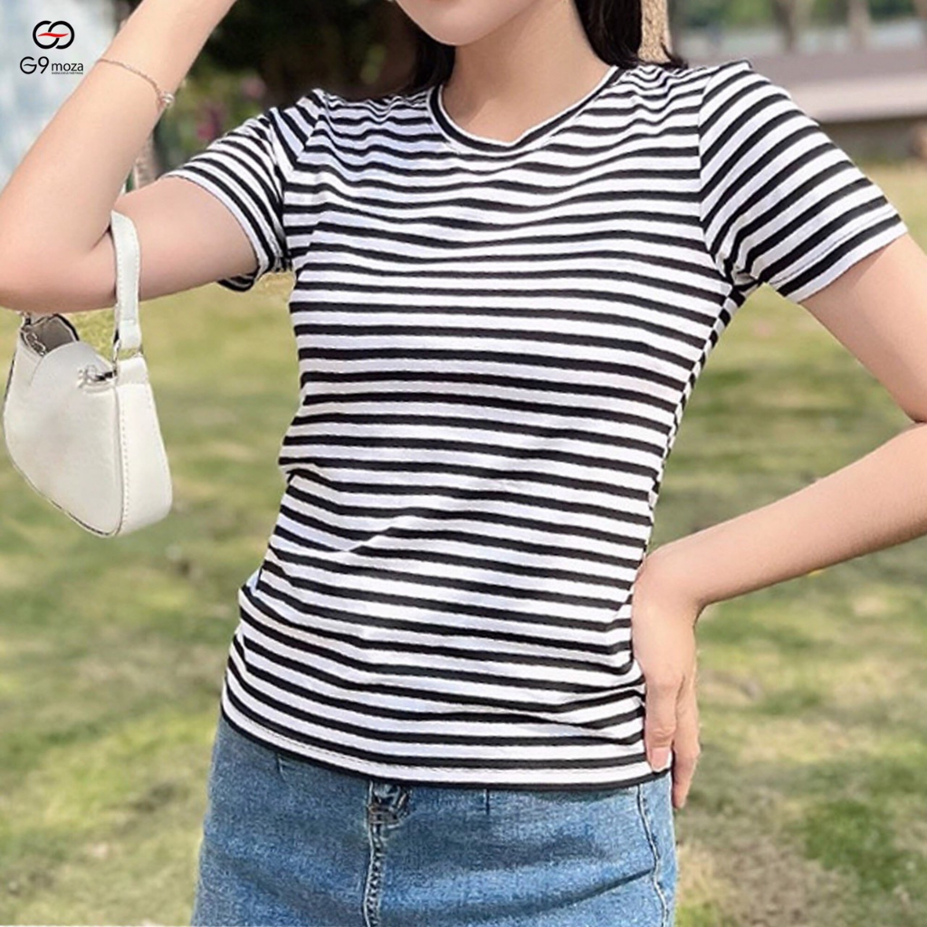 Áo thun kẻ ngang G9moza basic thoáng mát, mềm mại