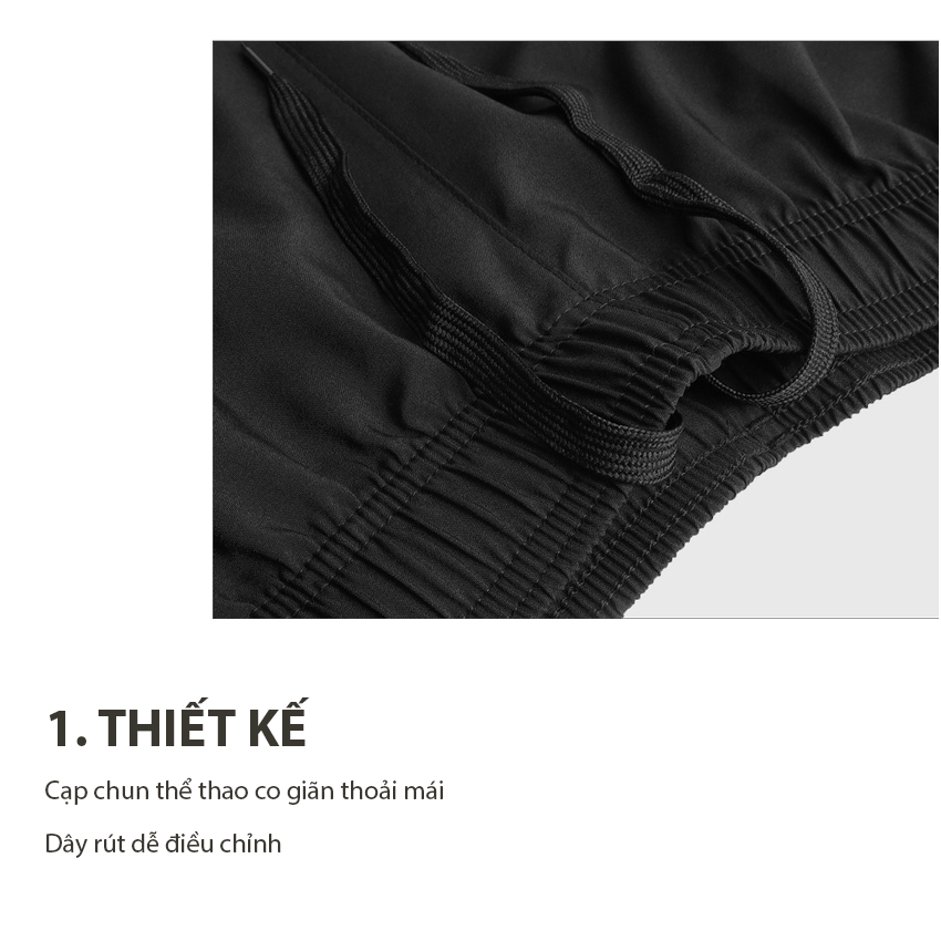 Quần Đùi Nam Cao Cấp Vải Dù, Quần Short Thể Thao Nam siêu nhẹ, co giãn thoải mái, Đổi size miễn phí trong 7 ngày