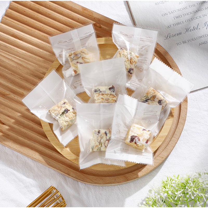 Túi đựng bánh kẹo, túi cookie Trà bánh - size 7x10cm - 100 túi