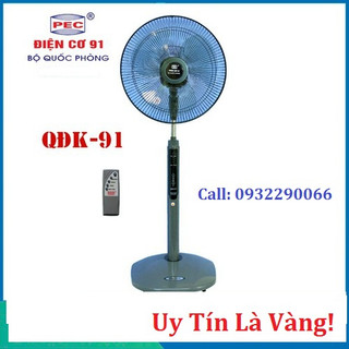 Quạt lửng, Quạt cây, Quạt đứng điều khiển từ xa Điện Cơ 91 Bộ Quốc Phòng QĐK-91 / CN450P / QR-TH5 Chính Hãng