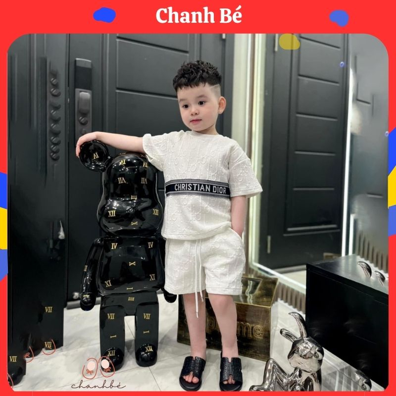 Bộ cộc tay bé trai Chanh Bé 8-35kg set quần áo dior phong cách Hàn Quốc cho bé mặc đi chơi siêu chất và sang B181