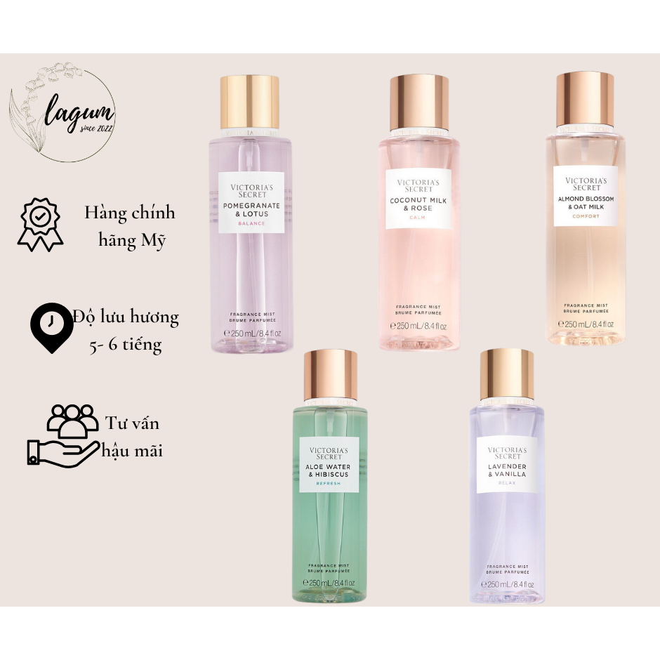 Xịt thơm cơ thể hương nước hoa Victoria's Secret