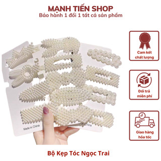 Bộ Kẹp Tóc Ngọc Dễ Thương Phong Cách Hàn  - DTM Store