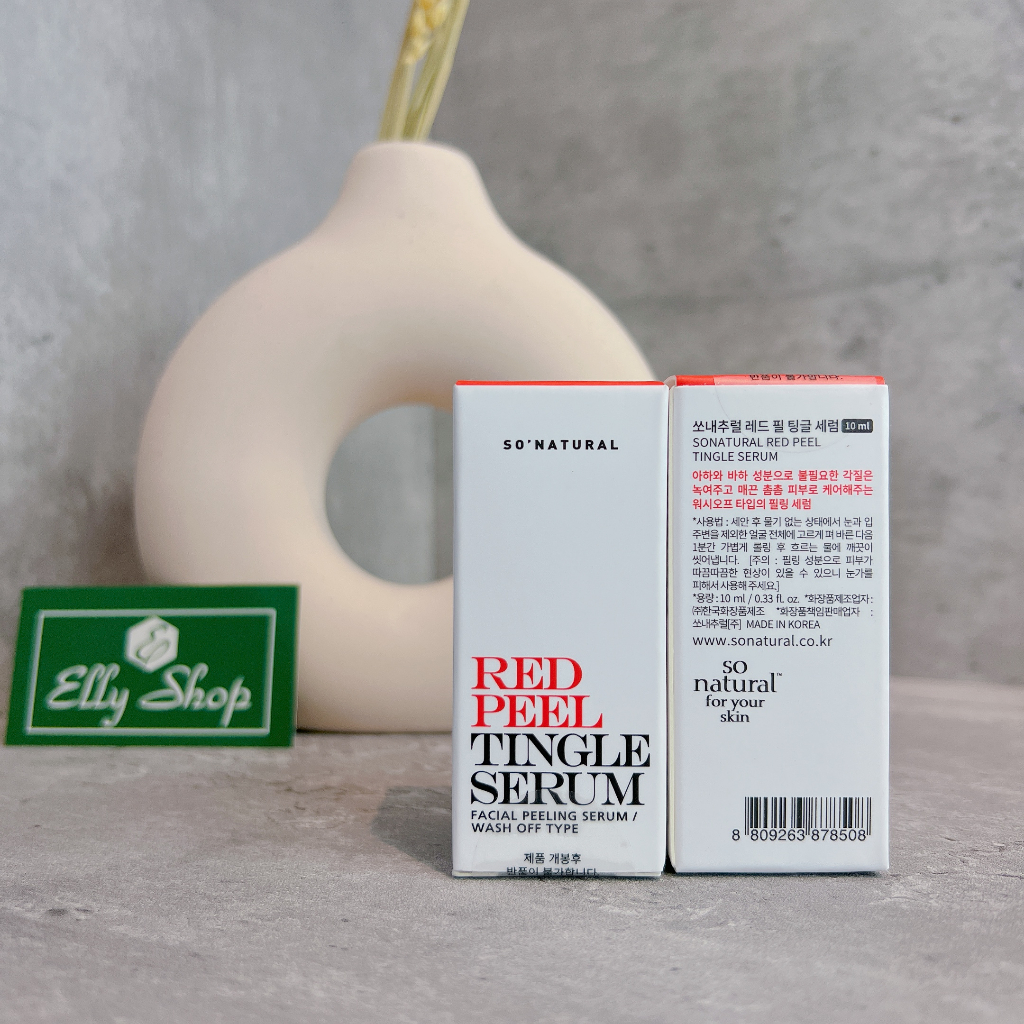 [Mini 10ml] Tinh Chất Tái Tạo Da So'Natural Red Peel Tingle Serum