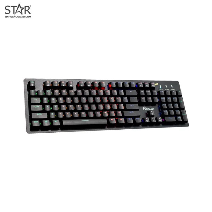 Bàn Phím Cơ Fuhlen Eraser LED Switch Quang Học