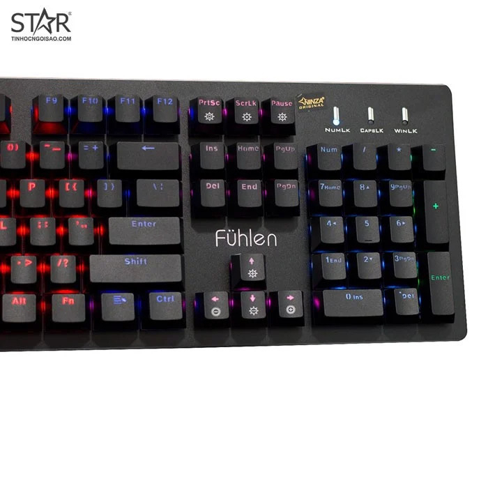 Bàn Phím Cơ Fuhlen Eraser LED Switch Quang Học