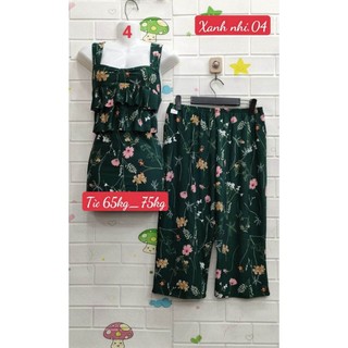 Đồ Bộ Lửng TK [Size Số 4 Từ 60 KG _75KG] Đồ Bộ Mặc Nhà