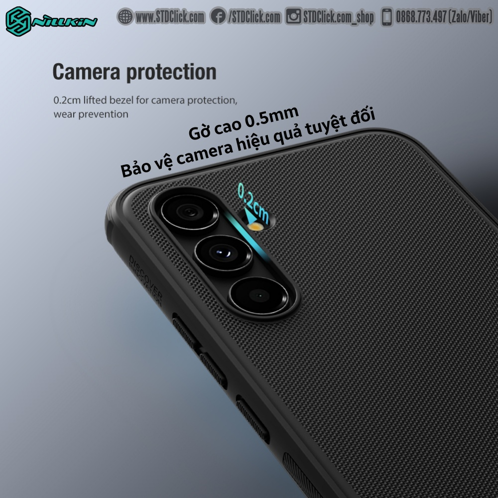 ỐP LƯNG SAMSUNG GALAXY A54 5G NILLKIN NHỰA CỨNG VIỀN DẺO CHÍNH HÃNG HÀNG CHUẨN
