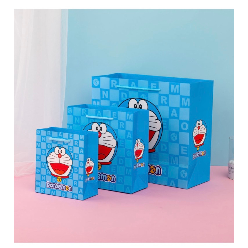 TÚI GIẤY QUÀ TẶNG DORAEMON DỄ THƯƠNG - nhiều kích thước cực đáng yêu