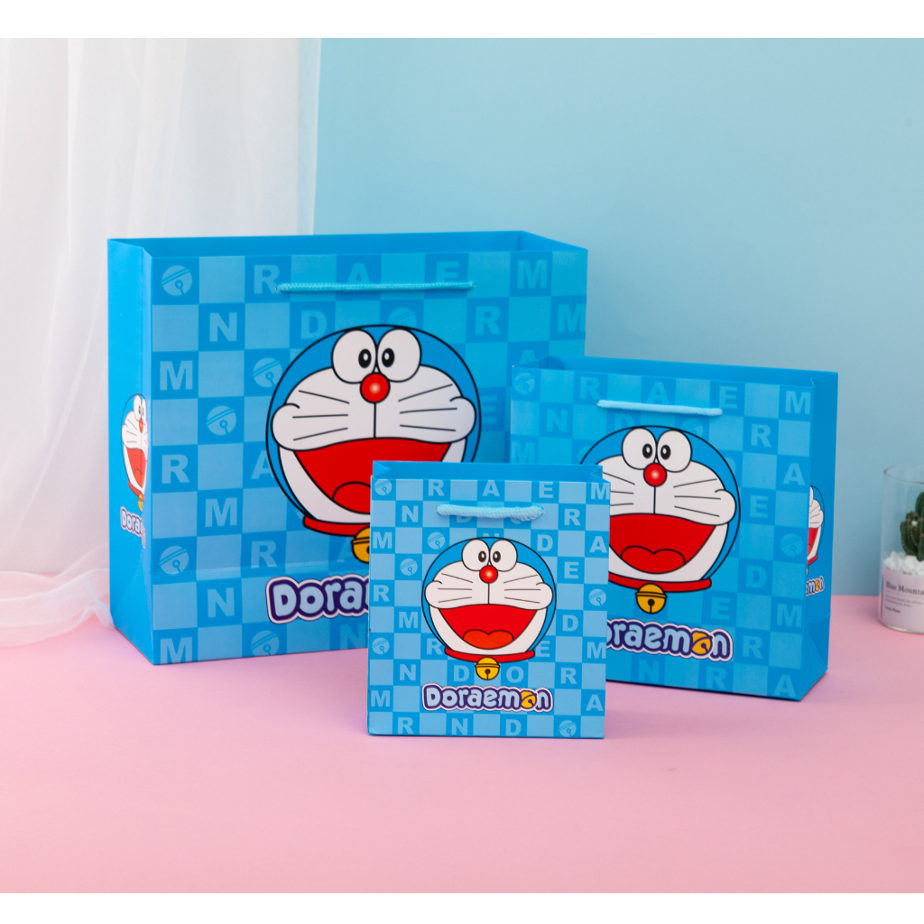 TÚI GIẤY QUÀ TẶNG DORAEMON DỄ THƯƠNG - nhiều kích thước cực đáng yêu