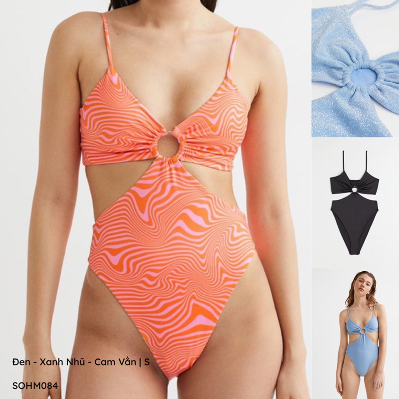 [Xuất Xịn] Đồ Bơi Một Mảnh Bikini Áo Tắm Khoét Hông Cut-out H&M SOHM084 Size S