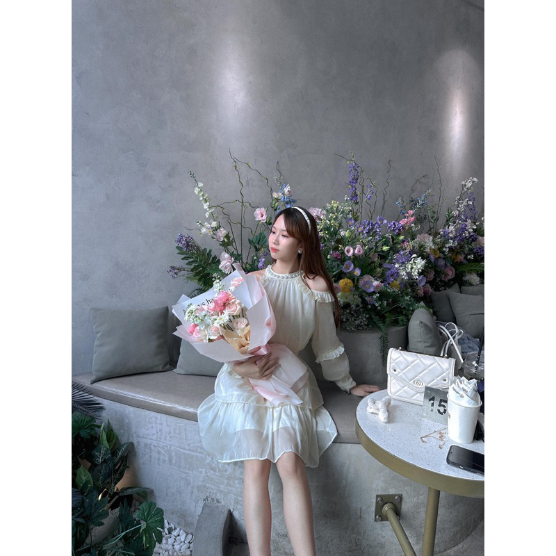 Váy tiểu thư cao cấp tơ Organza sang chảnh - KV20 - Janna house