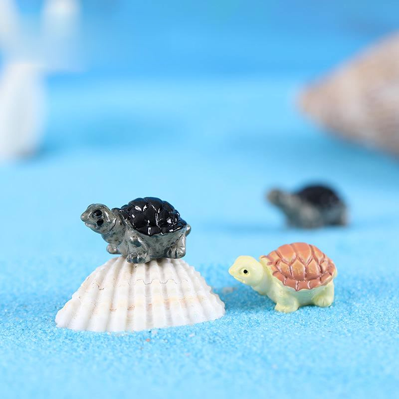 Mô Hình Tiểu Cảnh "Rùa Biển màu Đồng Mini " Trang Trí Sen Đá, Sân Vườn/ Chậu Cây, DYI, Terrarium